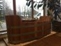 Preview: Romantika , Gartenbadewanne, Holzbadewanne, Liegebadewanne, Holzwanne, handgefertigte Holzbadewannen, 2 Personen